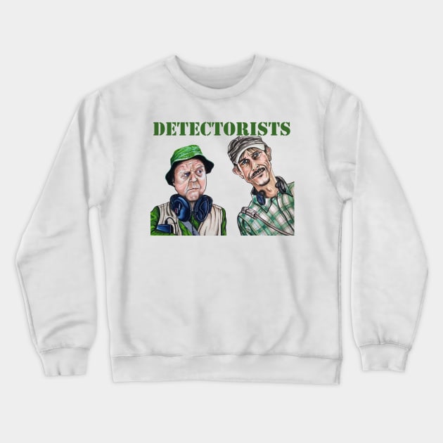 My Illustration of Metal Detectorists Lance and Andy Crewneck Sweatshirt by smadge